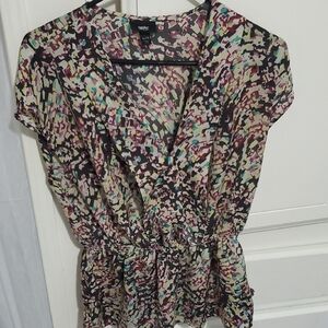 Mossimo Supply Co. Abstract Print Blouse
